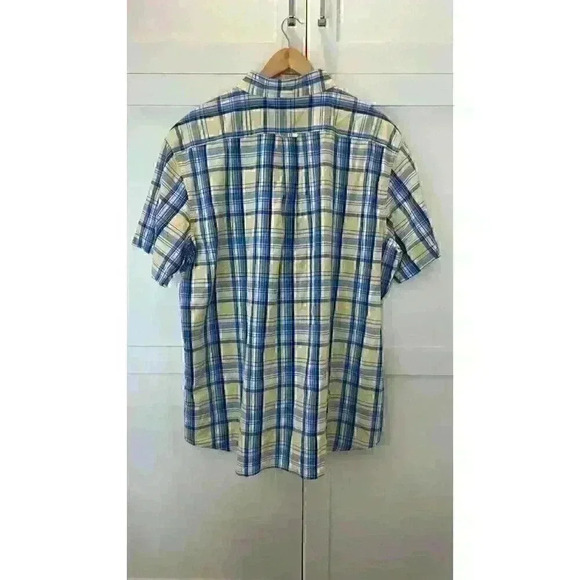 Izod Saltwater Relaxed Classic Seaport Poplin Mens Shirt Size XXL Pre-Owned - Picture 8 of 9